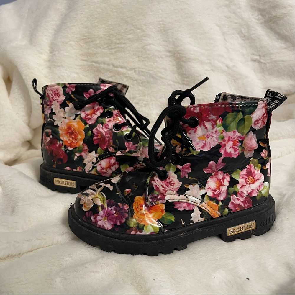 Floral Kids Boots